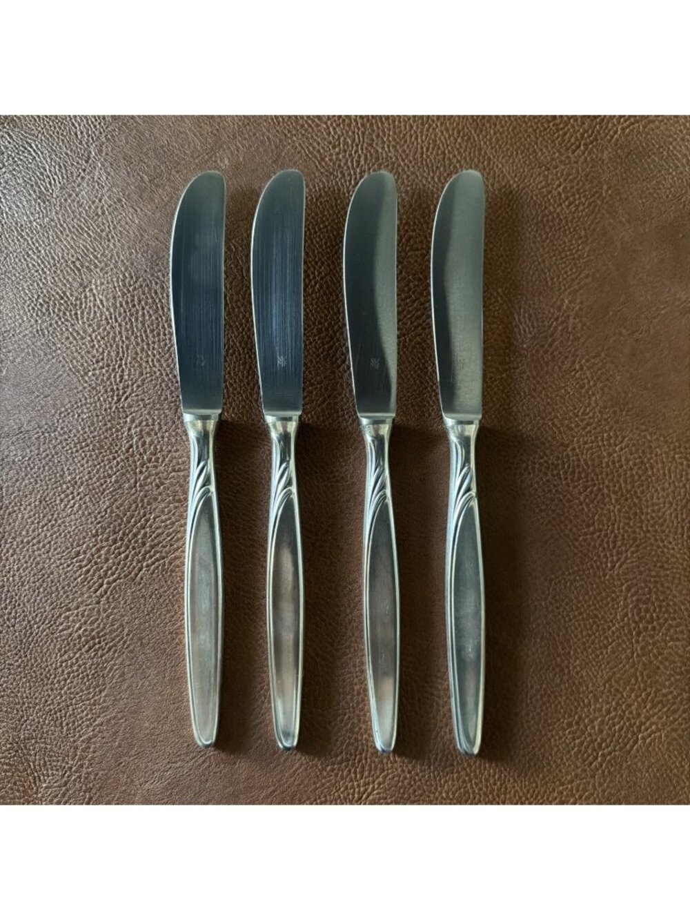 WMF Rom Silverplate Dinner Knives 9" Germany Patent 90 Flatware Set of 4